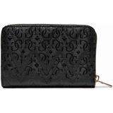 Guess Querbörse Damen Cresidia Slg Medium Zip Around black