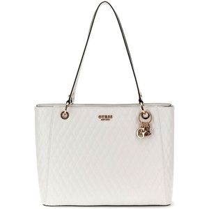 GUESS - Betula Noel Tote - Schoudertas - White - 100% Polyurethaan