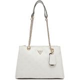 Guess Shopper Cresidia Status Shoulder Satchel offwhite