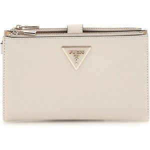 Guess, Accessoires, Dames, Beige, ONE Size, Dubbele rits portemonnee & kaarthouder