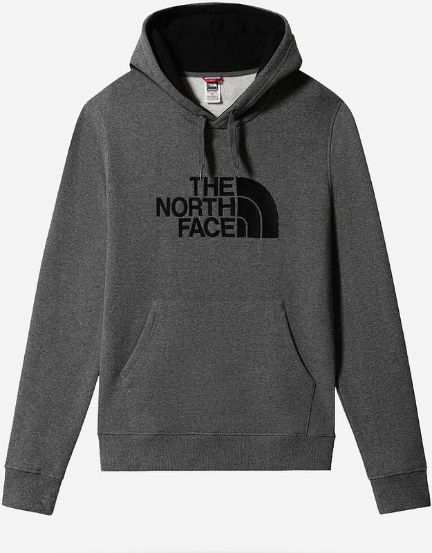 The North Face Drew Peak Pullover Hoodie Trui Heren - Tnfmdmgryhtr(Std)/Tnfblck