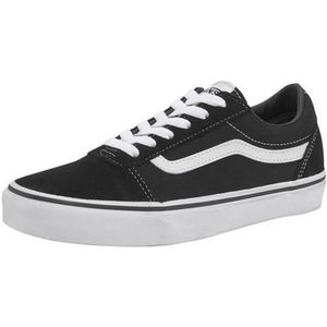 Vans Unisex Ward Canvas sneakers voor kinderen, Zwart suède canvas zwart wit Iju, 38 EU