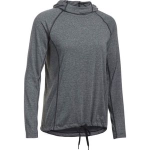 Under Armour - Threadborne Train Hood Twist - Sportshirt - Black - Dames