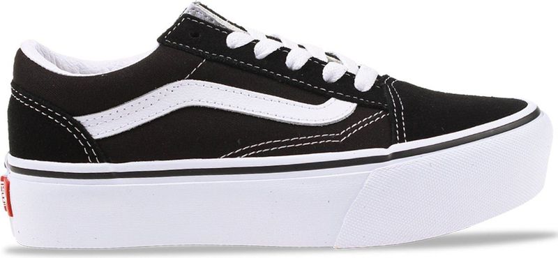 Vans Old Skool Platform Sneakers Kinderen Black/True White