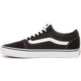 Vans - Ward - Herensneakers - Zwart - Suede Canvas - Plat Ontwerp