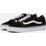 Vans - Ward - Herensneakers - Zwart - Suede Canvas - Plat Ontwerp