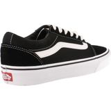 Vans - Ward - Herensneakers - Zwart - Suede Canvas - Plat Ontwerp