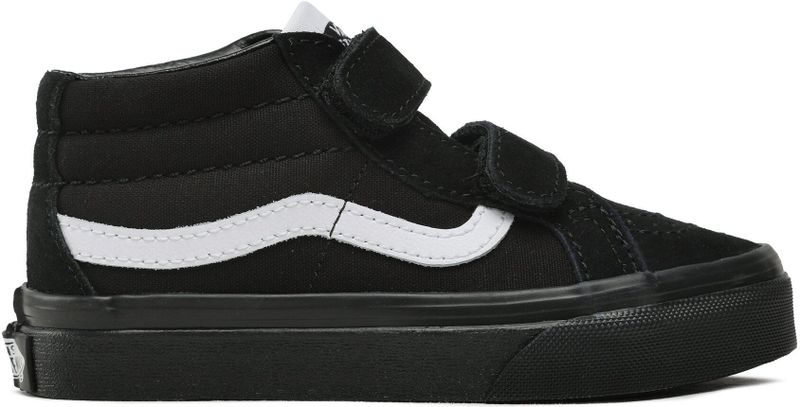 Vans - Sk8-Mid Reissue V - Skateschoenen - Zwart - Suède en Canvas