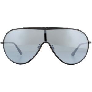 Police Shield Mens Ruthenium rook spiegel zilveren zonnebril | Sunglasses