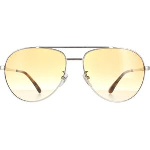 Dunhill Aviator Heren Zilver Bruin Gradiënt SDH193 | Sunglasses