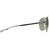 Chopard Aviator Heren titanium gunmetal grijs groen gepolariseerd SCHD57M | Sunglasses
