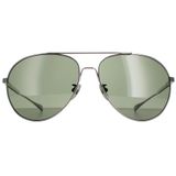 Chopard Aviator Heren titanium gunmetal grijs groen gepolariseerd SCHD57M | Sunglasses