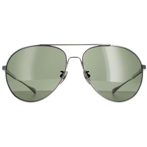 Chopard Aviator Heren titanium gunmetal grijs groen gepolariseerd SCHD57M | Sunglasses