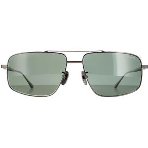 Chopard zonnebril SCHF21M 568P Totaal glanzend Gunmetal Gray Green Polarisated | Sunglasses