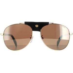 Chopard zonnebril SCHF22 300Z Glansende roségoud bruine zilveren spiegel gepolariseerd | Sunglasses