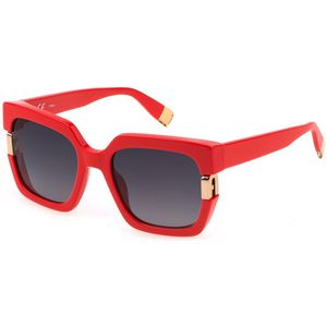 Furla - Sunglasses - Rood - Nylon - Glanzend Montuur - Rookverloopglazen