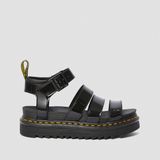 Dr. Martens - BLAIRE BLACK PATENT LAMPER - Sandalen - Zwart