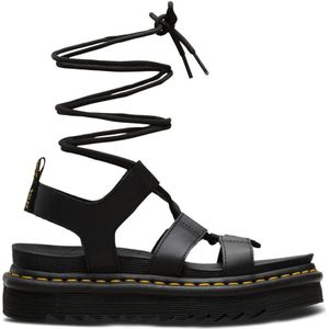 Dr. Martens, Hydro leren gladiator sandalen Zwart, Dames, Maat:39 1/2 EU