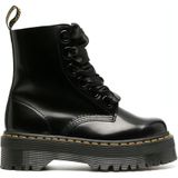 Dr. Martens - MOLLY BLACK BUTTERO - Laarzen - Zwart