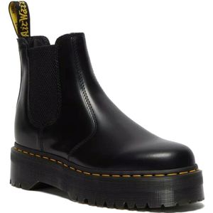 Chelsea boots met plateauzool 2976 Quad DR. MARTENS. Leer materiaal. Maten 40. Zwart kleur