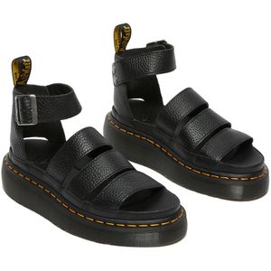 Sandalen in leer Clarissa II Quad, sleehak DR. MARTENS. Leer materiaal. Maten 37. Zwart kleur