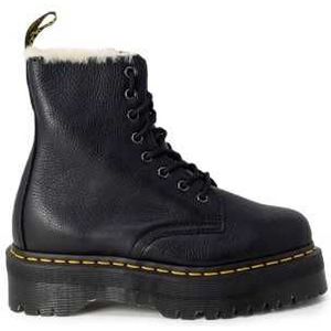 Dr. Martens 1490 BLACK VIRGINIA - VeterlaarzenHoge sneakersDames sneakersDames veterschoenenHalf-hoge schoenen - Kleur: Zwart - Maat: 38