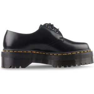 Dr. Martens - 8053 Quad Smooth - Leren Platform Schoenen - Zwart