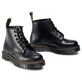 Dr. Martens - 101 - Veterlaarzen - Zwart - Klassieke Leren Laarzen met Bex-zool