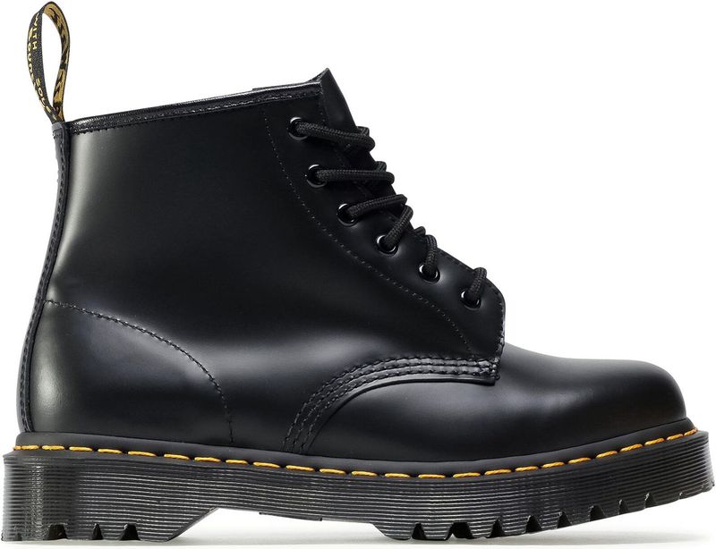 Dr. Martens - 101 - Veterlaarzen - Zwart - Klassieke Leren Laarzen met Bex-zool