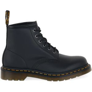 Dr. Martens, 101 Zwarte Nappa Leren Laarzen Zwart, Dames, Maat:39 EU