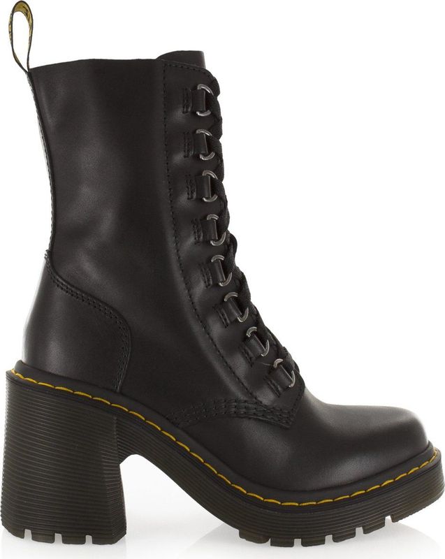 Dr. Martens Chesney Veterlaarzen - Zwart - Leer - Hakhoogte 8.6 cm
