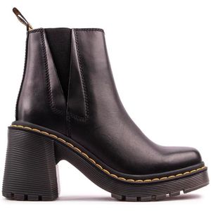 Dr. Martens, Schoenen, Dames, Zwart, 39 EU, Leer, Zwarte leren hoge chelsea laarzen