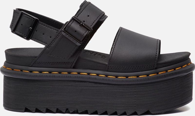 Dr. Martens - Rebel Voss - Sandalen - Zwart - Leer - Chunky Quad Zool
