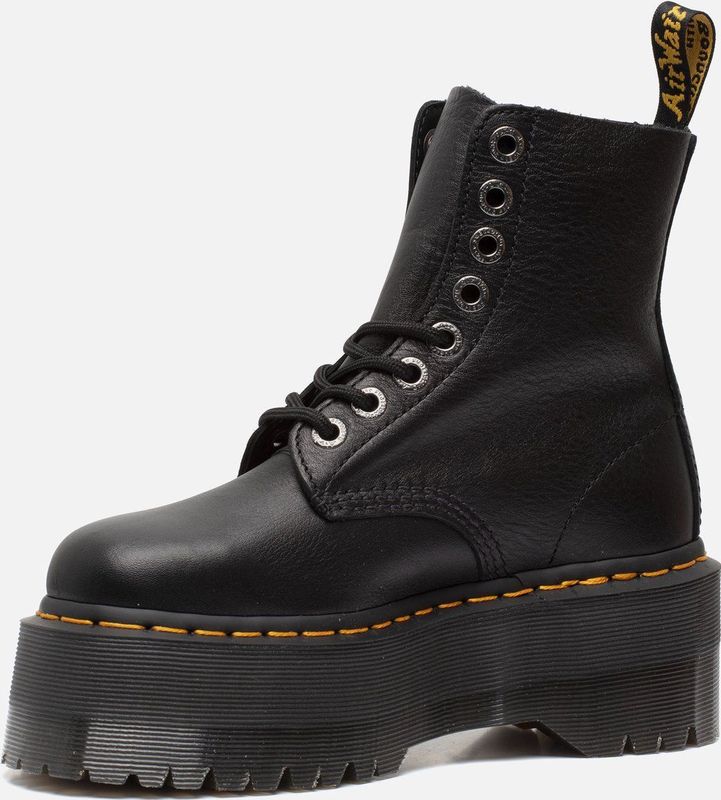 Dr. Martens - 1460 Pascal Max - Laarzen - Zwart - Leer - 6 cm Platform
