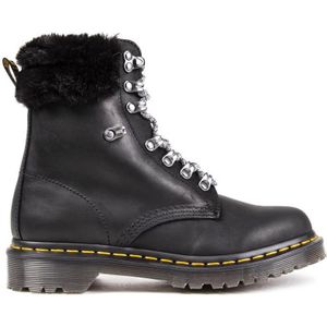 Dr. Martens 1460 Serena Gevechtslaarzen voor dames, gevoerd, kunstbont, zwart.