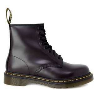 Dr. Martens 1460 BURGUNDY SMOOTH - Volwassenen VeterlaarzenHalf-hoge schoenen - Kleur: Bruin - Maat: 39