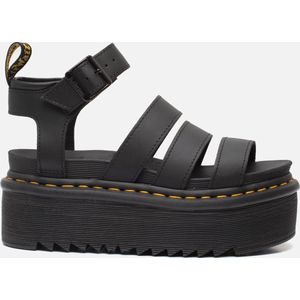Dr. Martens - Blaire Quad - Sandalen - Zwart - PU Gecoat Hydro Leer