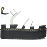 Dr. Martens - Blaire Hydro - Leren Platform Gladiator Sandalen - Wit - 6 cm Platformhoogte