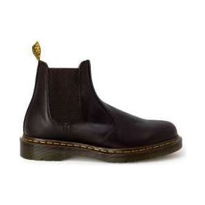 Dr. Martens, Schoenen, Heren, Bruin, 43 EU, Leer, Bruine Chelsea Boots met Geribbelde Zool