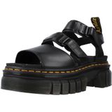 Dr. Martens Ricki Nappa Lux Leren Platform Met 3 Banden Sandalen in Zwart, Grootte: 36