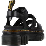 Dr. Martens Ricki Nappa Lux Leren Platform Met 3 Banden Sandalen in Zwart, Grootte: 36