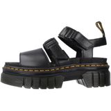 Dr. Martens Ricki Nappa Lux Leren Platform Met 3 Banden Sandalen in Zwart, Grootte: 36