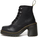 Dr. Martens - Jesy - Veterboots - Zwart - Leren - Chunky Hiel