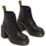 Dr. Martens - Jesy - Veterboots - Zwart - Leren - Chunky Hiel