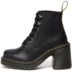 Dr. Martens - Jesy - Veterboots - Zwart - Leren - Chunky Hiel