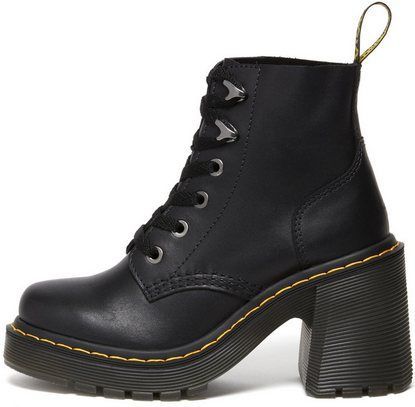Dr. Martens - Jesy - Veterboots - Zwart - Leren - Chunky Hiel