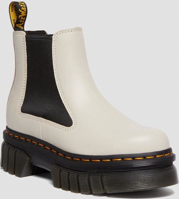 Dr Martens Audrick Platform Chelsea Grey Nappa Lux - Dames Boots