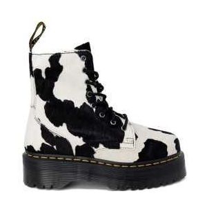 Dr. Martens, Jadon Cow Print Hair On Enkellaarzen Veelkleurig, Dames, Maat:36 EU