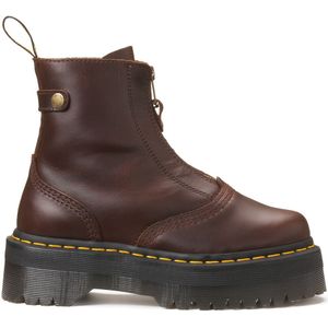 Leren bottines met rits Jetta Sendal DR. MARTENS. Leer materiaal. Maten 36. Kastanje kleur