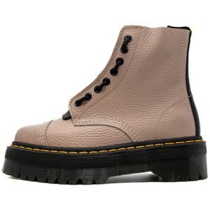 Dr. Martens, Sinclair Vintage Gemillde Nappa Laarzen Beige, Dames, Maat:40 EU